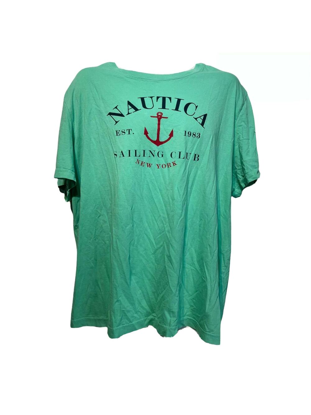 nautica sailing club New York Green short sleeve T-shirt Size XL